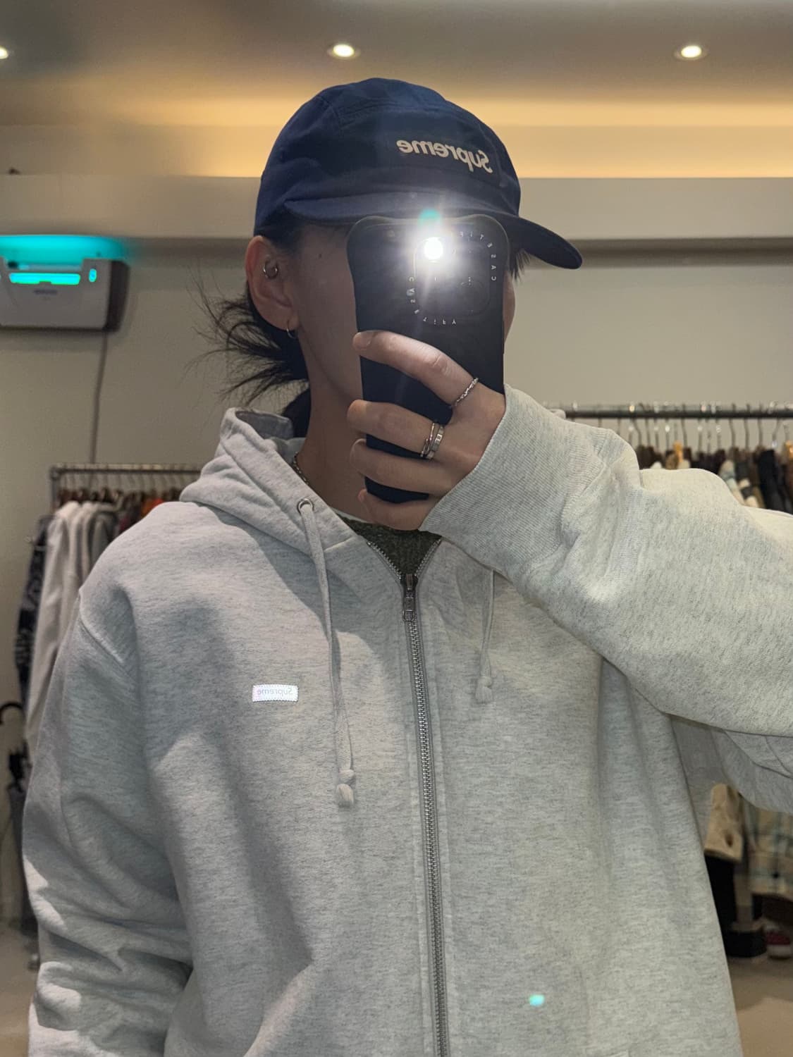 슈프림 스몰 박스로고 후드집업 상품이미지6