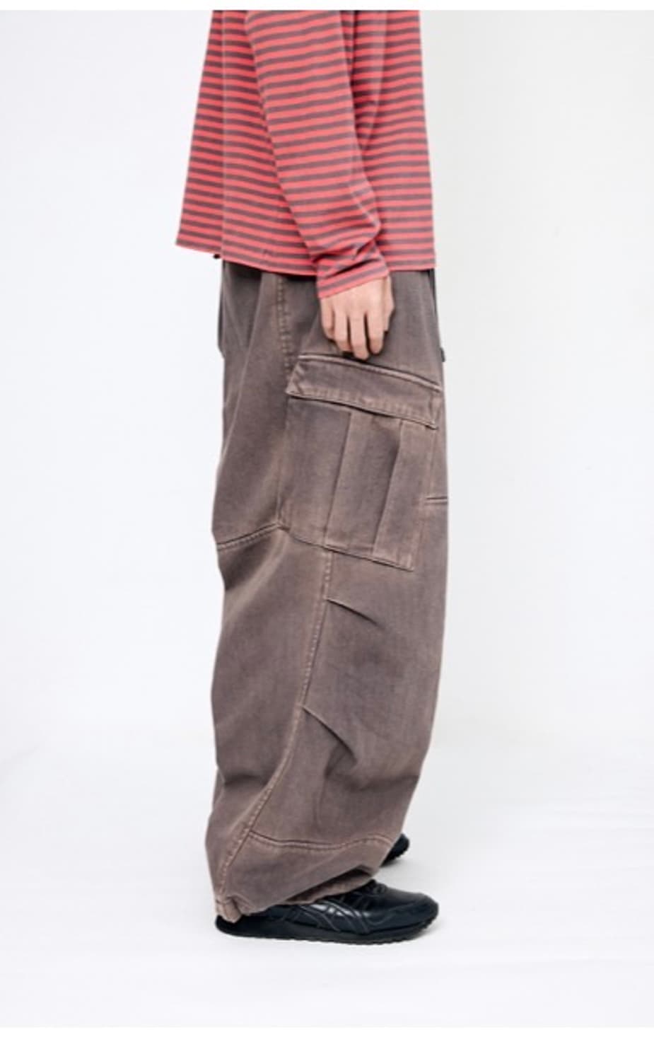 해칭룸 밀팬츠 워시드 차콜 상품이미지1