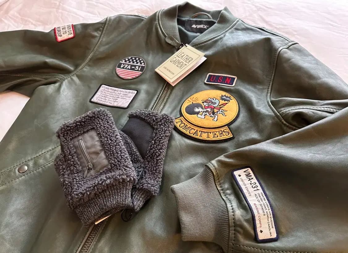 아비렉스 현행 일본 아비렉스 가죽자켓 판매 상품이미지1