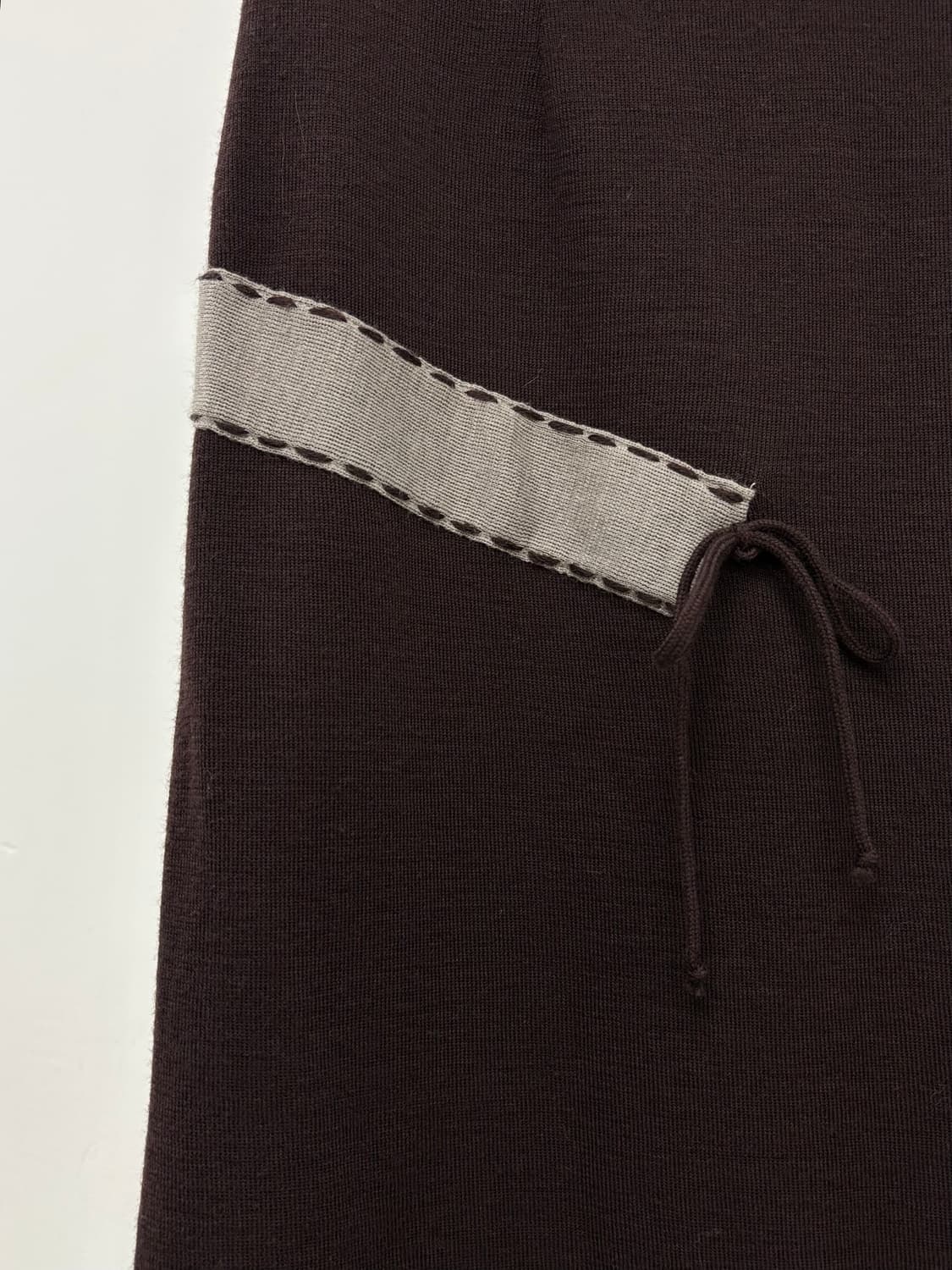 빈티지 브라운 니트 스커트 상품이미지4