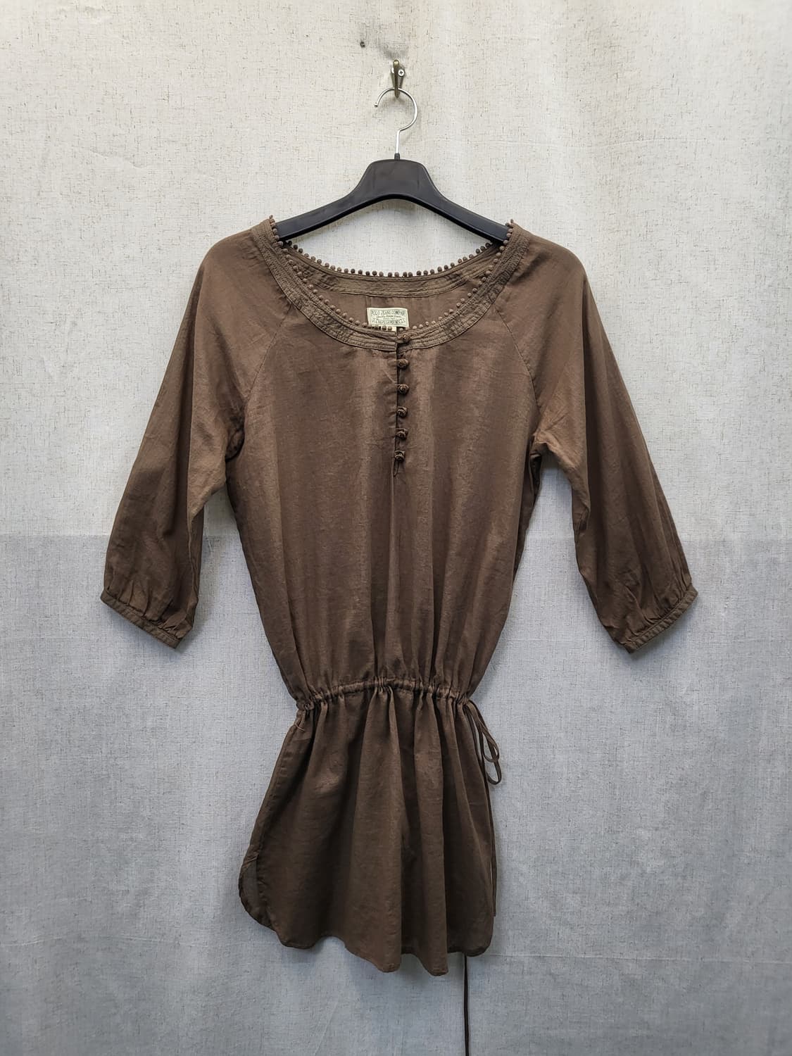 폴로 블라우스 브라운 상품이미지1