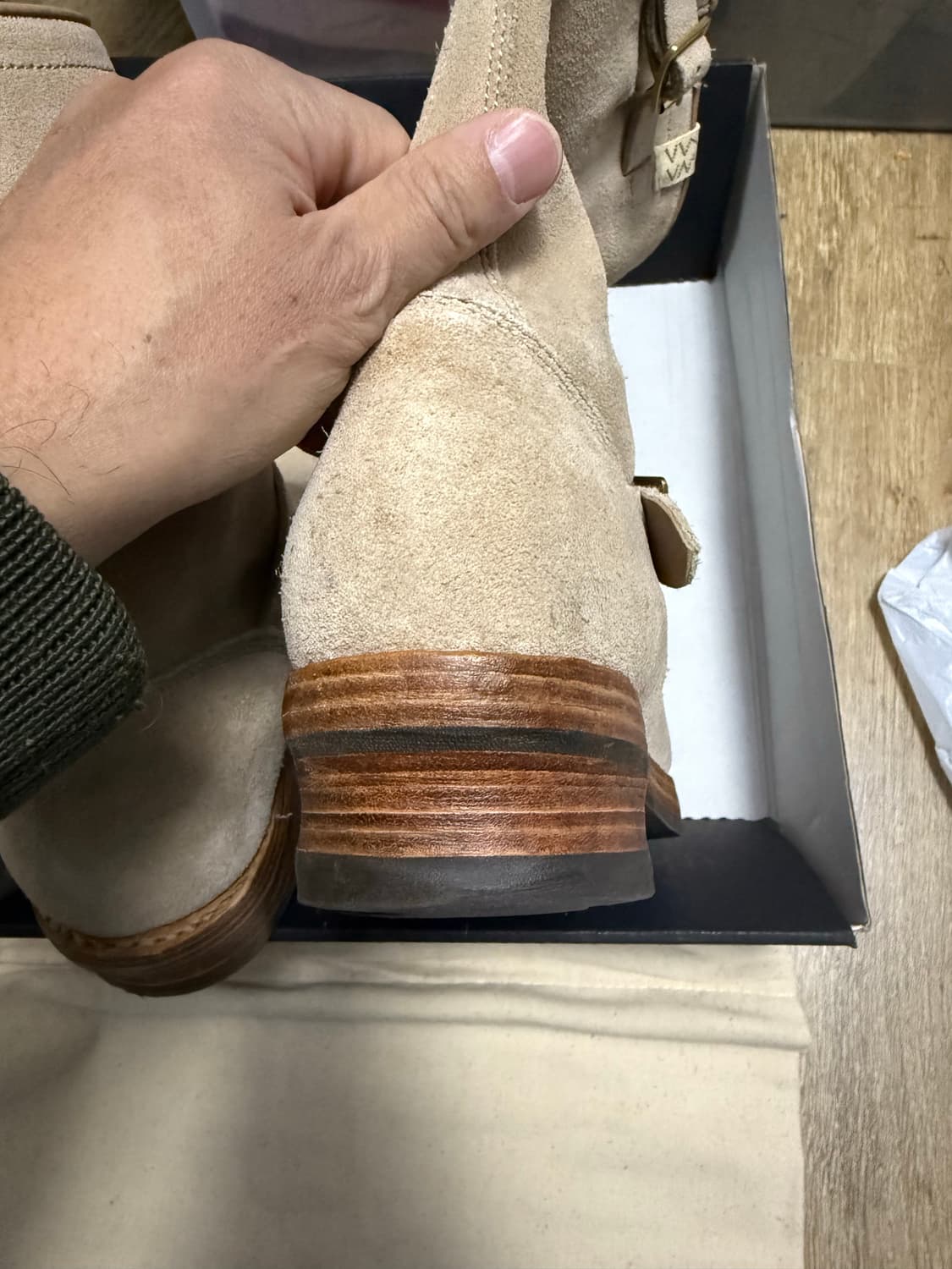 비즈빔 23SS T.W.O. Boots 투 부츠 엔지니어 부츠 샌드 상품이미지5