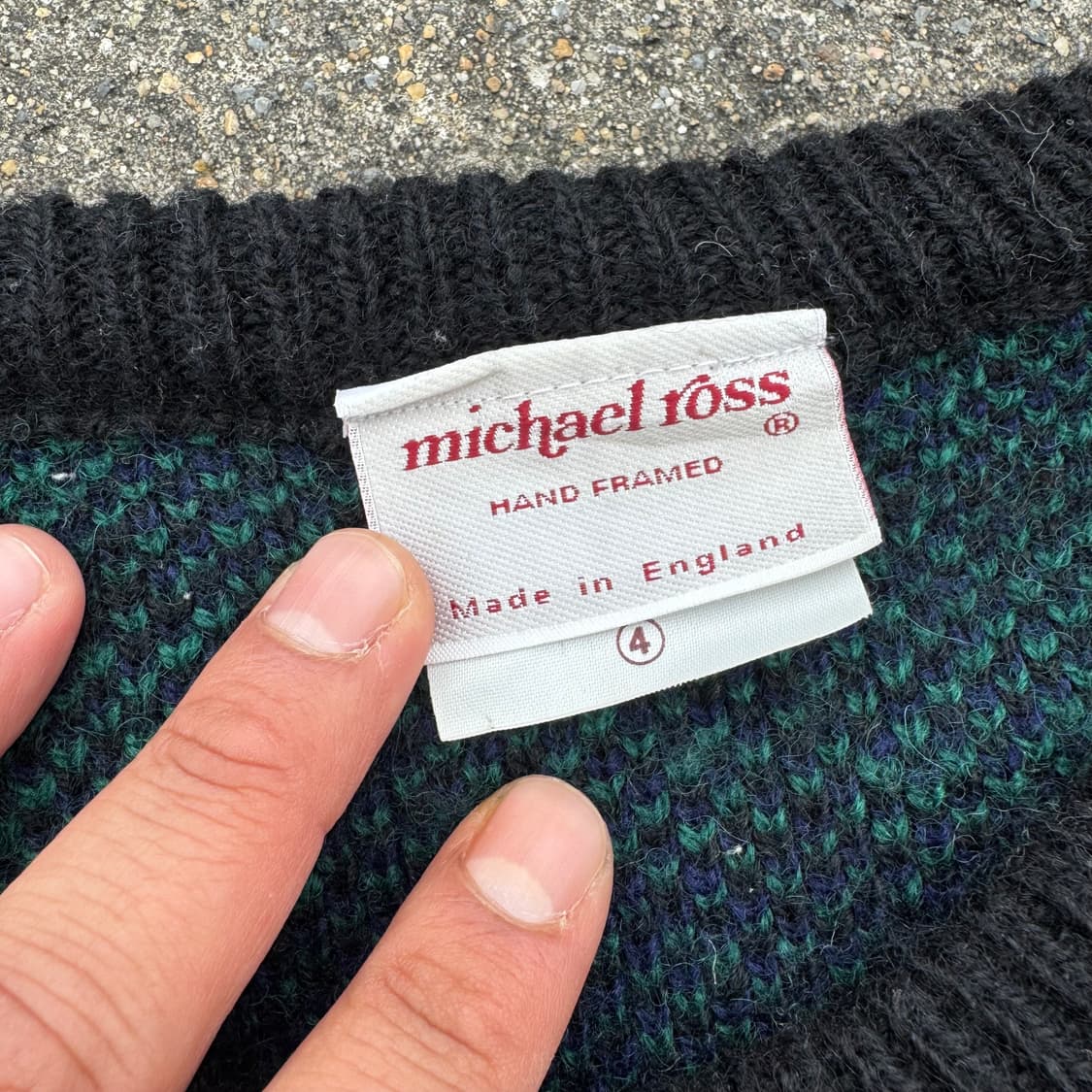 [L] Michael Ross 마이클로스 체크 니트 상품이미지7