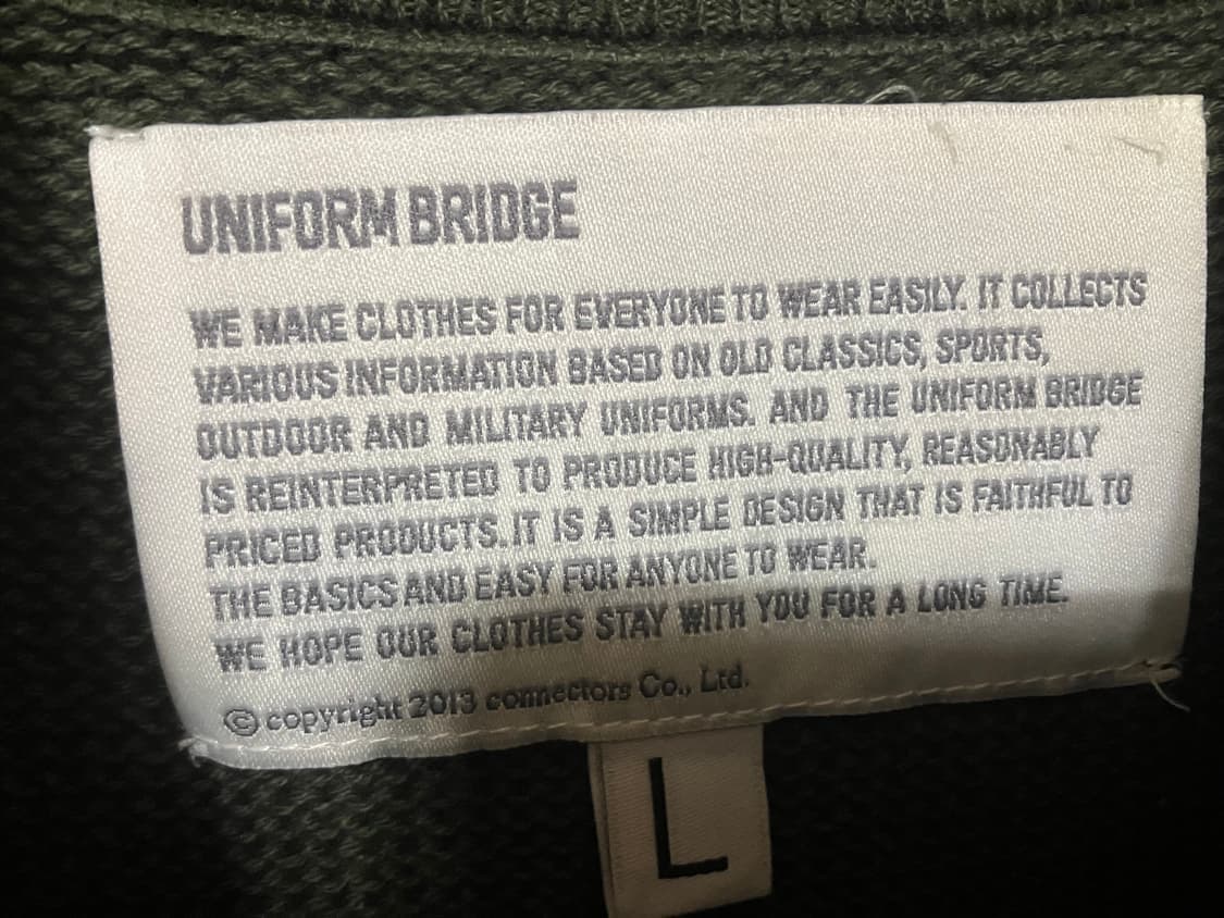 유니폼브릿지 - us navy 모크넥 니트 (올리브) 상품이미지4