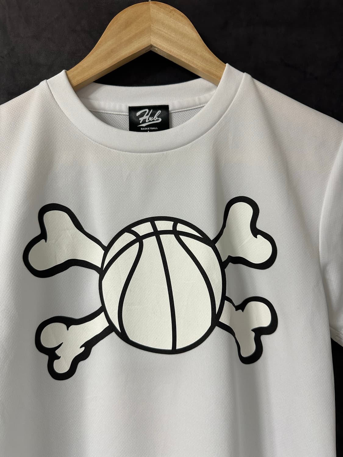 허브 바스켓볼 Hub Basketball 스컬 농구공 기능성 반팔 티셔츠 상품이미지2