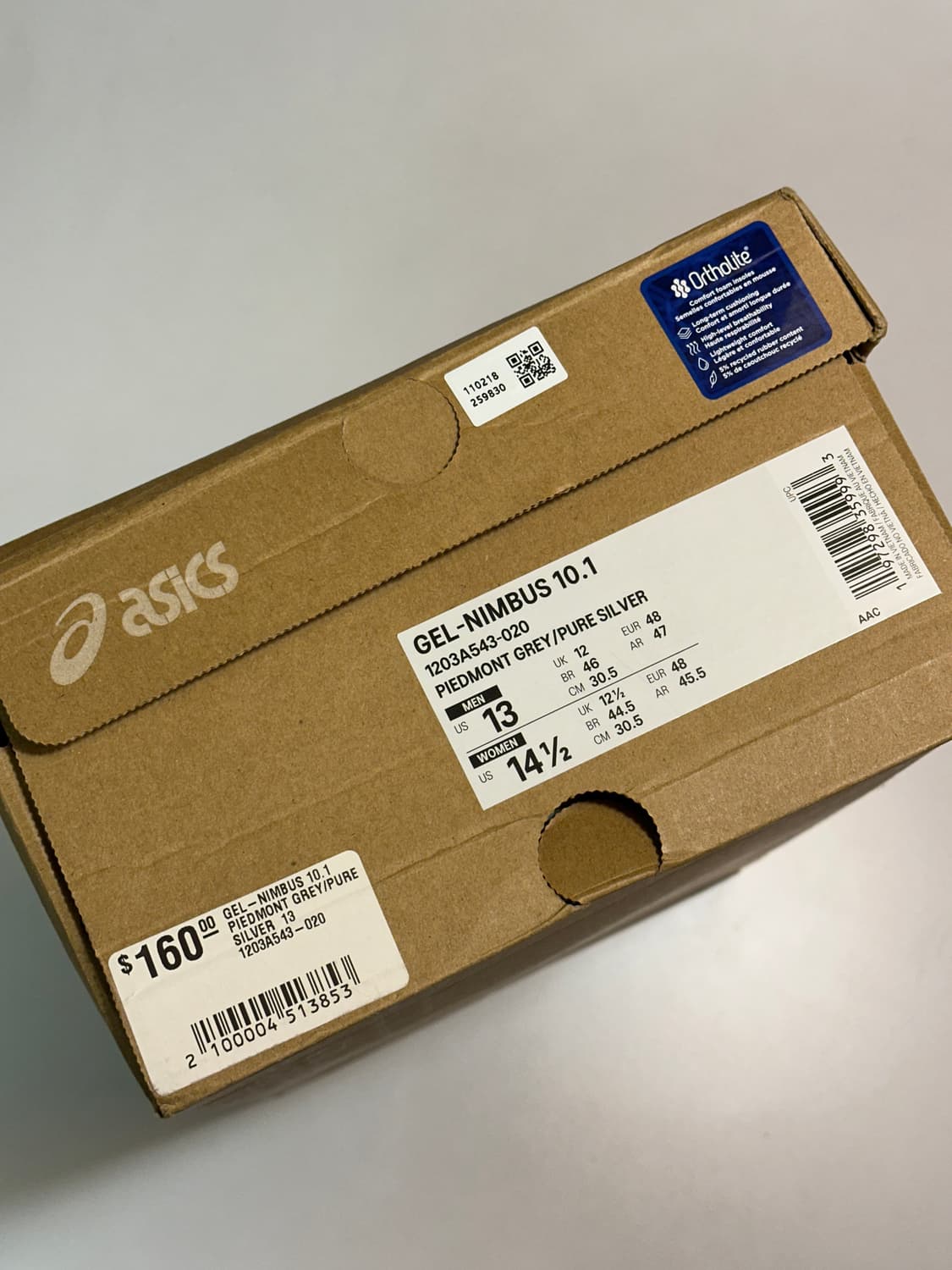 아식스 젤 님버스 10.1 피드몬트 그레이 / 305 상품이미지3