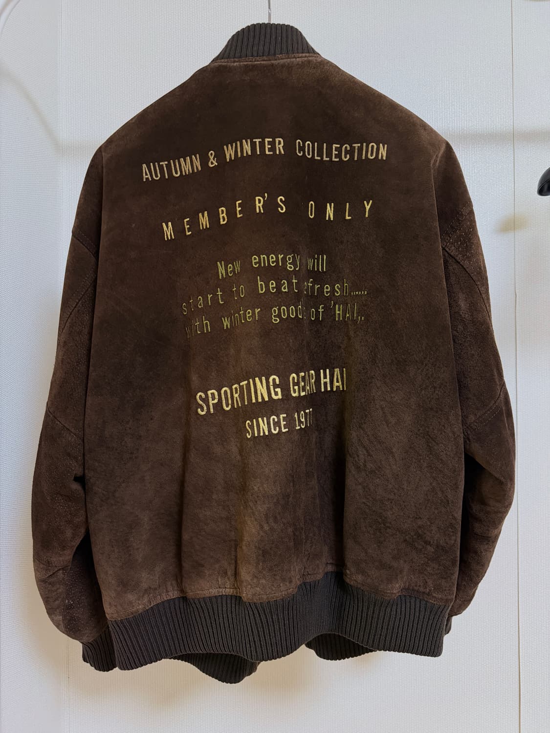 80’s Hai Sporting Gear 돈피 스웨이드 자켓 상품이미지1