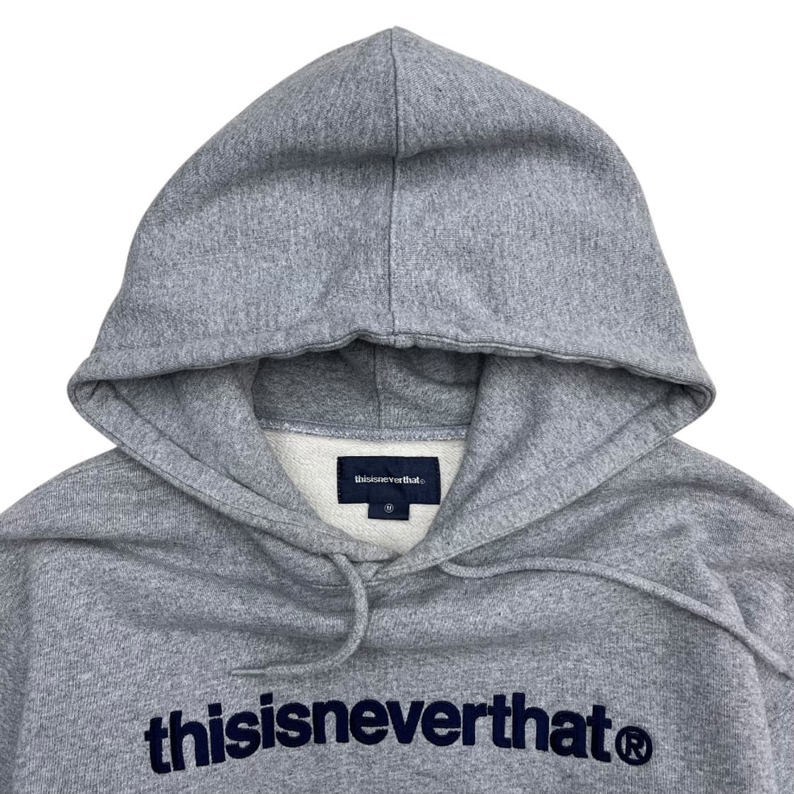 디스이즈네버댓 센터로고 그레이 후드 M 상품이미지5