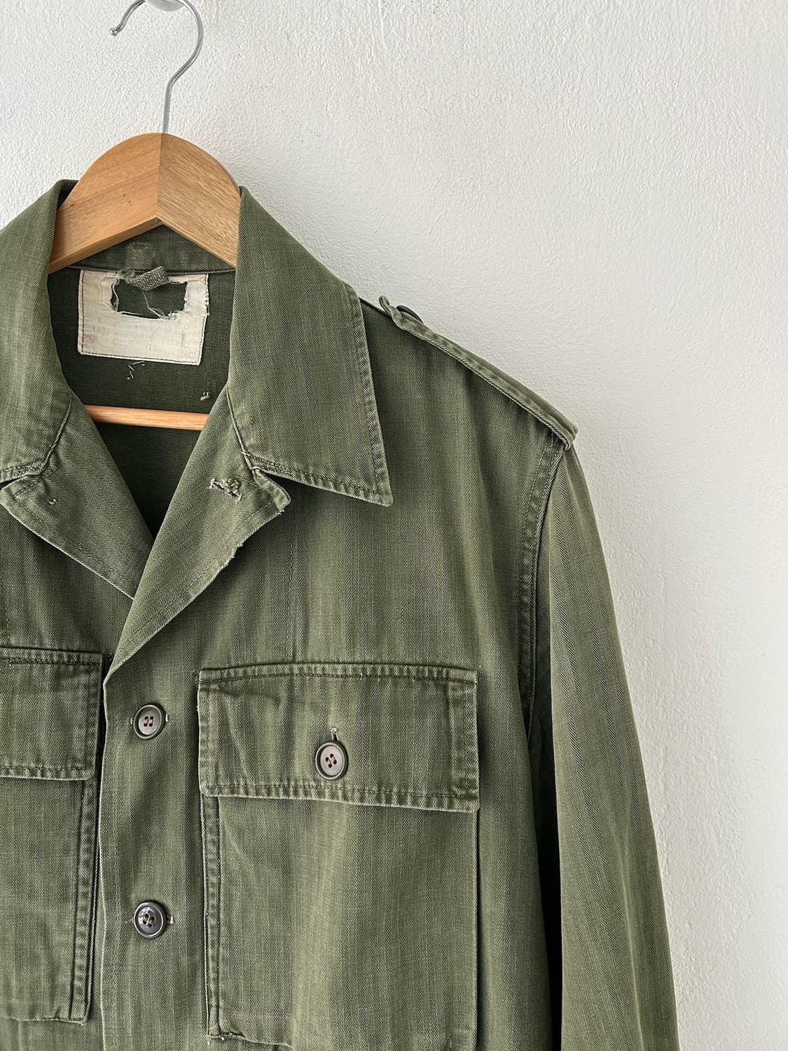 50's Dutch army hbt utility shirt 상품이미지2