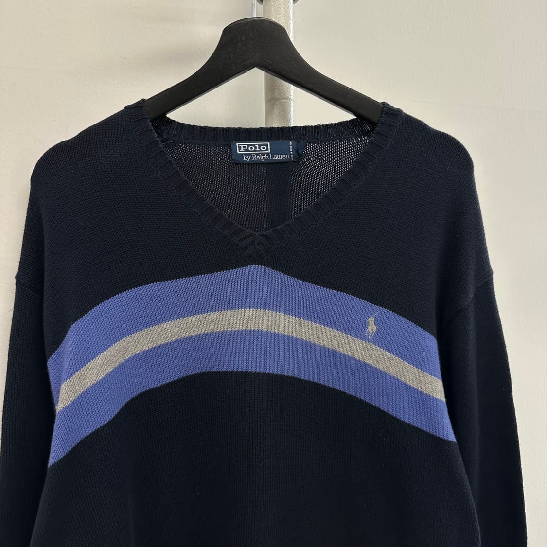 Polo logo v-neck knit 상품이미지2