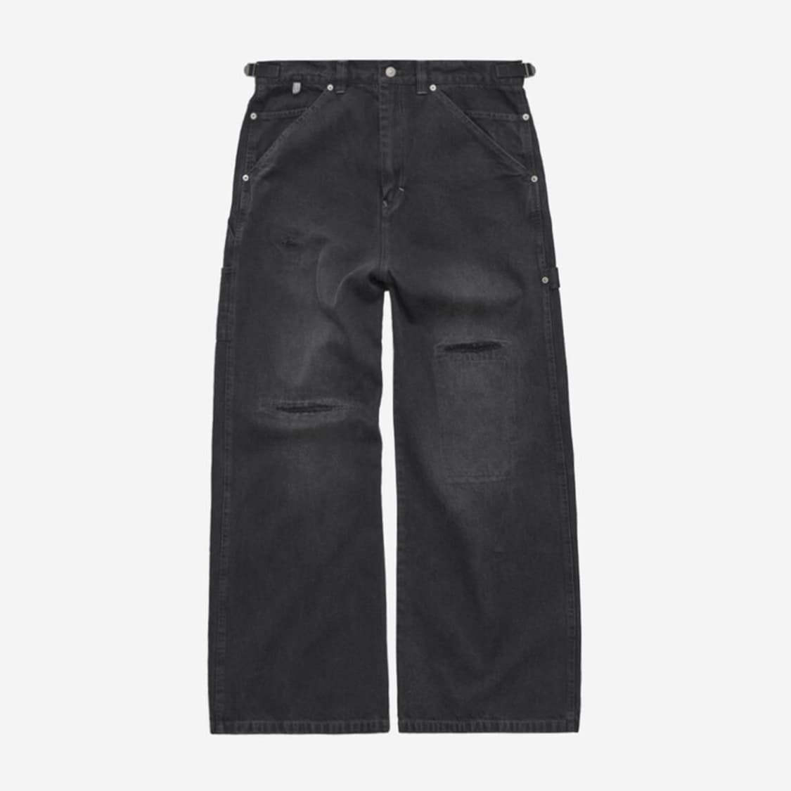 [2] 폴리테루 데미지드카펜터 워시드블랙 상품이미지1