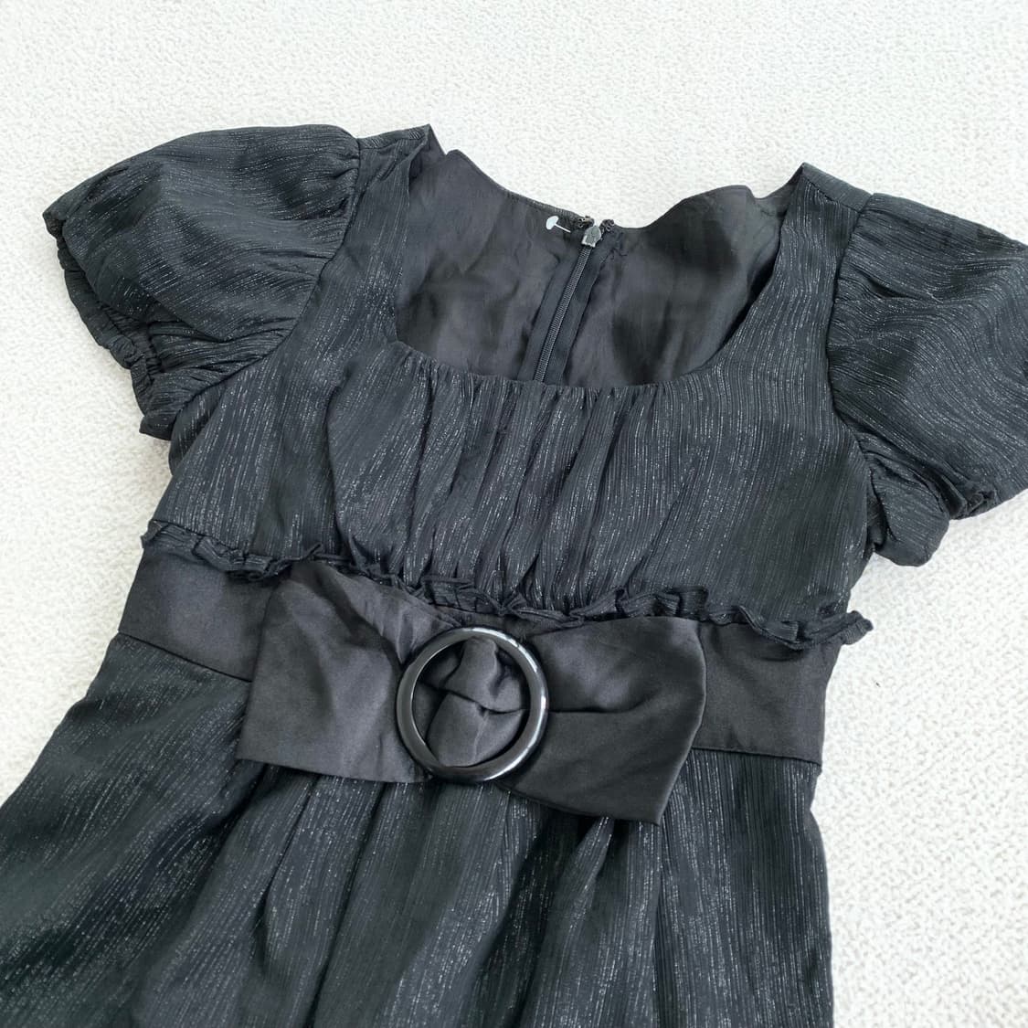 히메갸루 ♥ 블랙 공주풍 글리터 원피스 상품이미지2