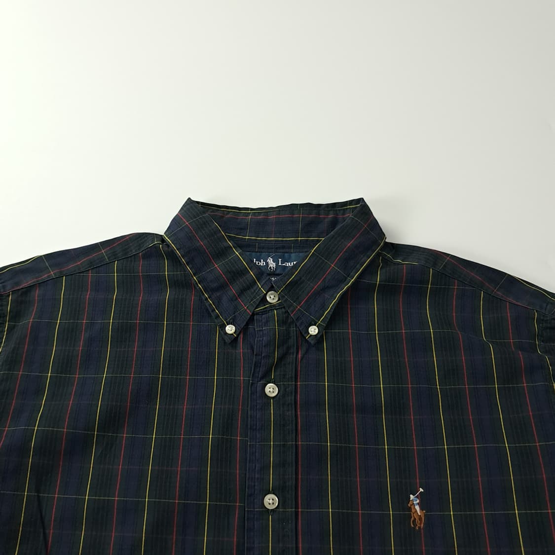 CK393 XL 폴로 90s 클래식 타탄체크 셔츠 남방 상품이미지2