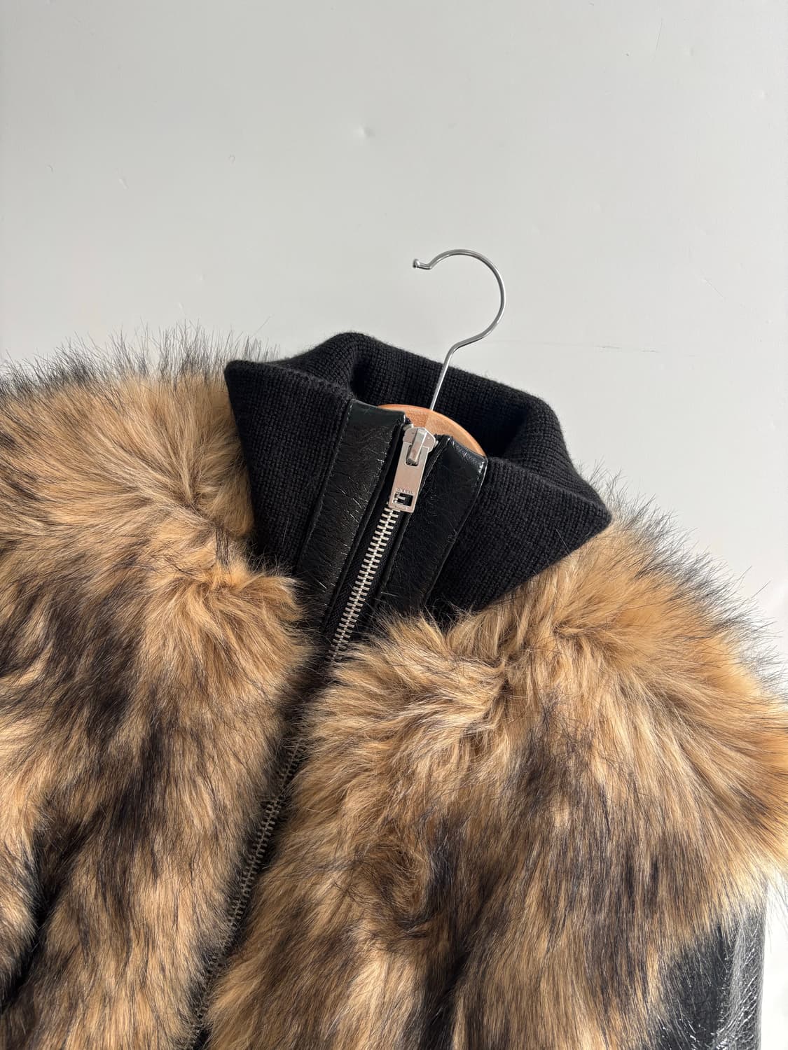 Diesel 디젤 퍼 레더 자켓 상품이미지9