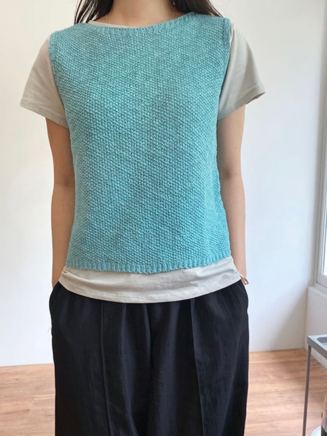[the butter cream] cotton popcorn knit  상품이미지2