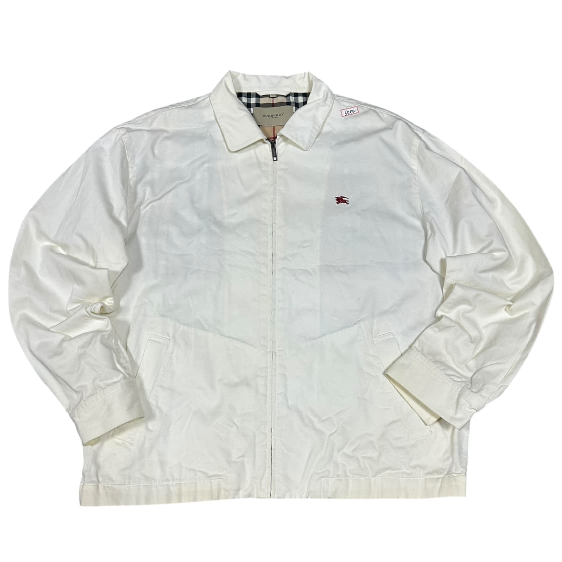 ✨ (바배) 버버리 기마 자수 로고 블루종 자켓  상품이미지1