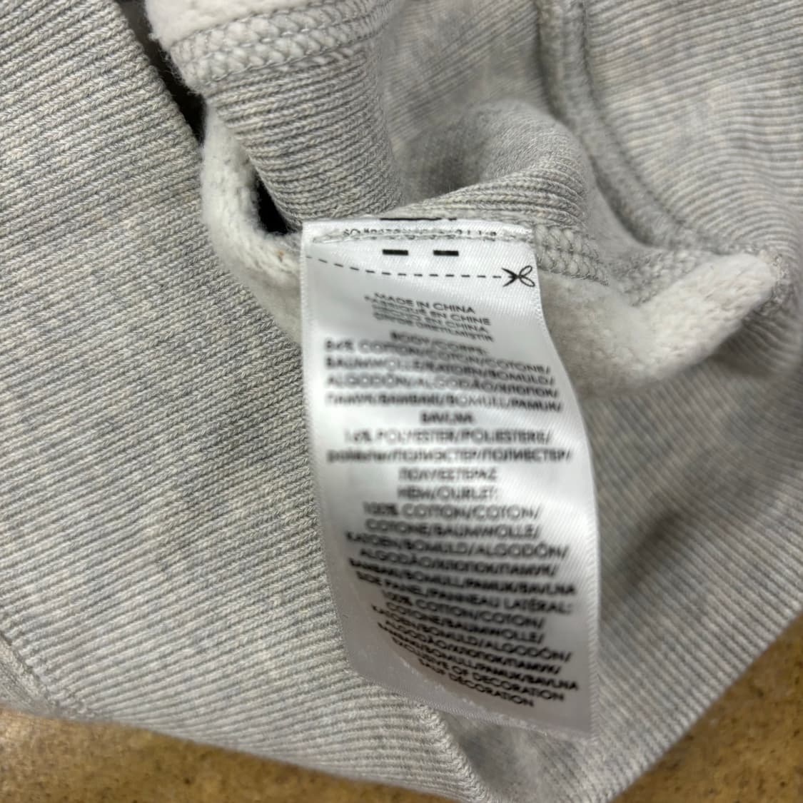 폴로 그레이 스몰로고 후드집업 상품이미지6