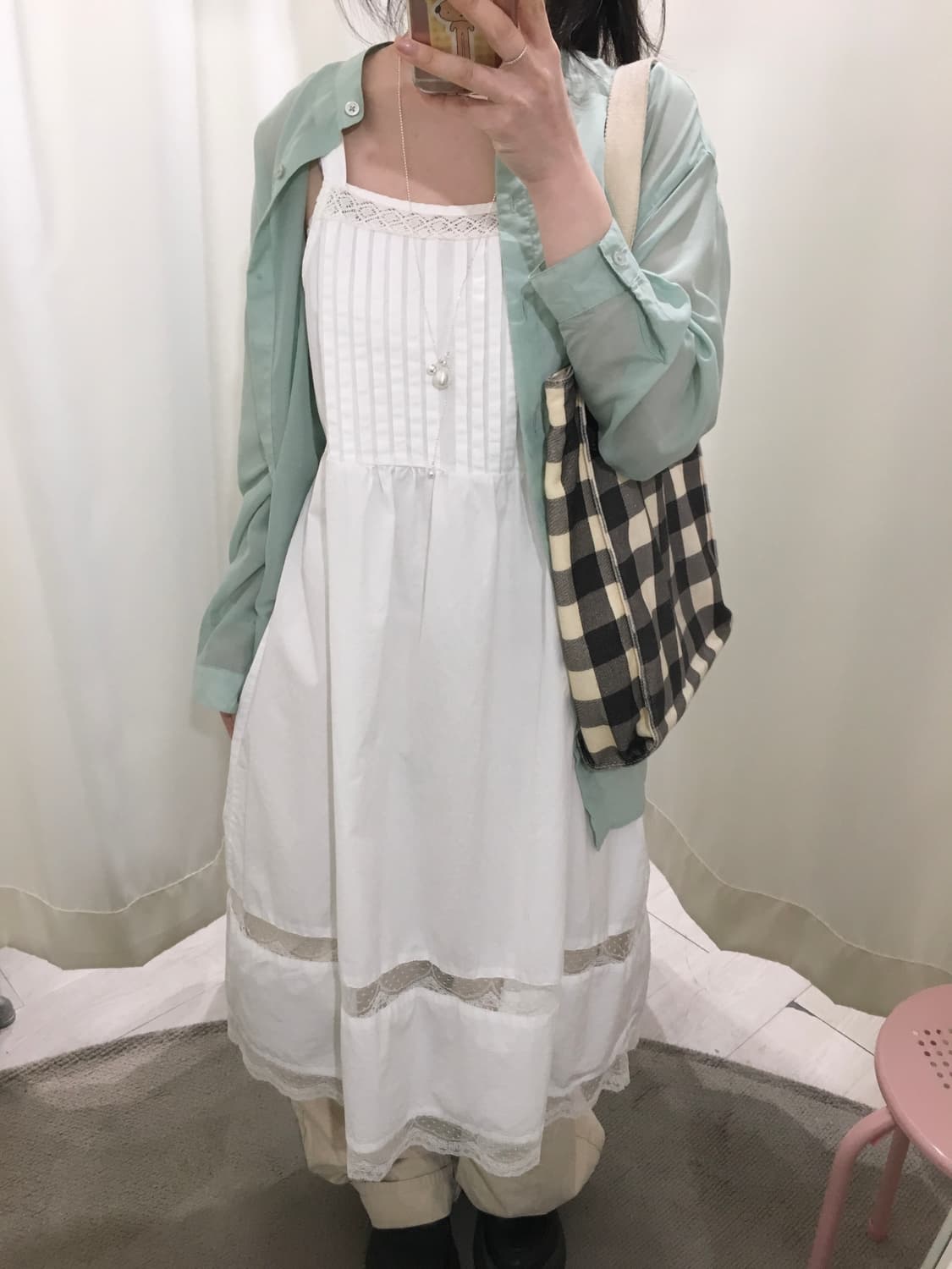 White lace onepiece 상품이미지2