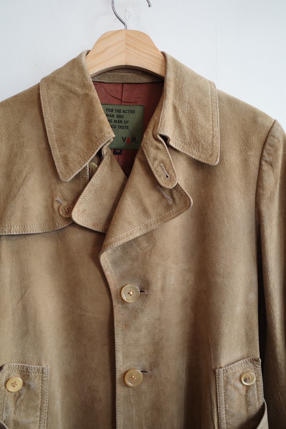 VAN JAC 반자켓 리얼레더 트렌치 코트  상품이미지2