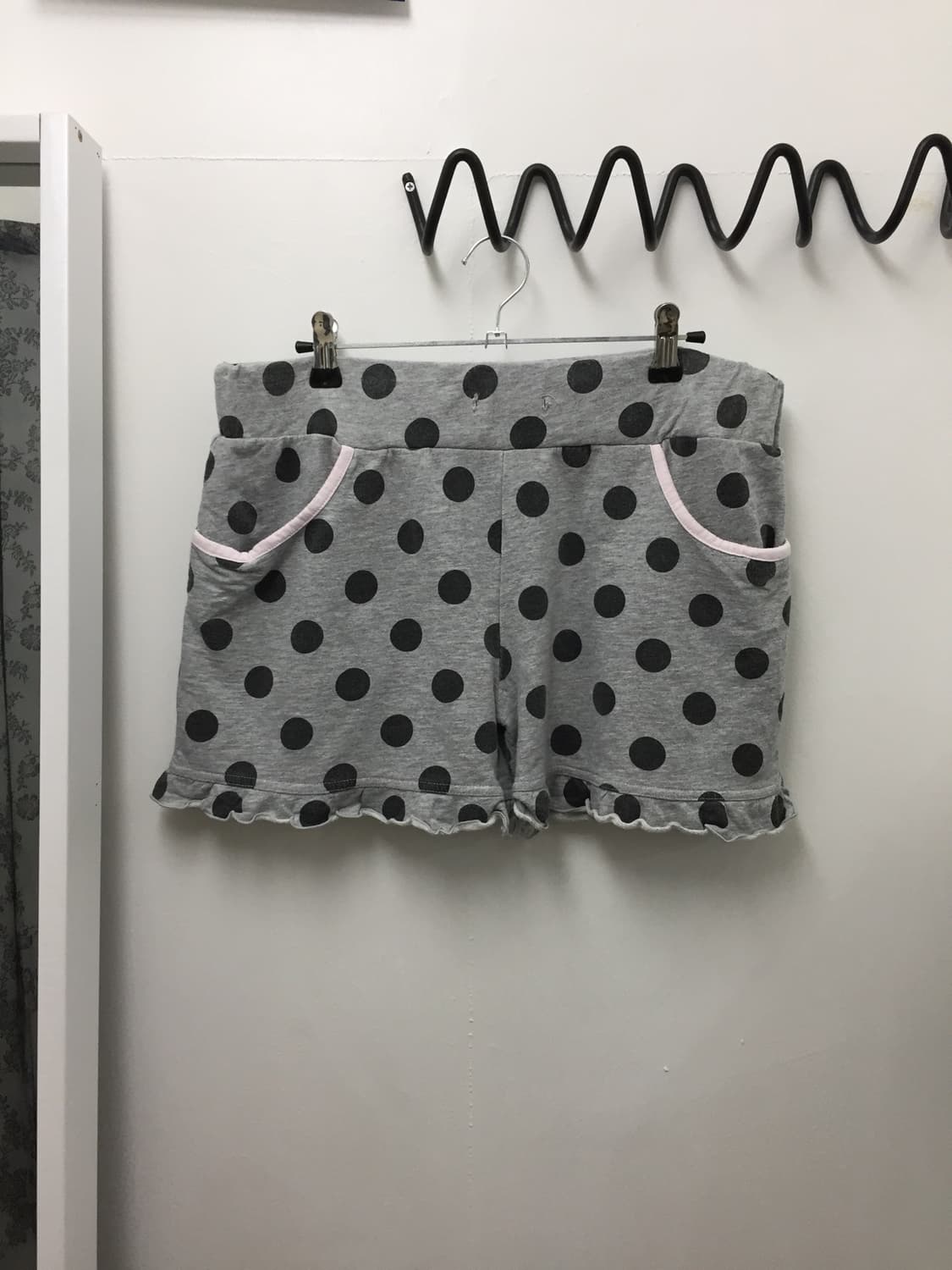 빈티지 도트 프릴 반바지 상품이미지5