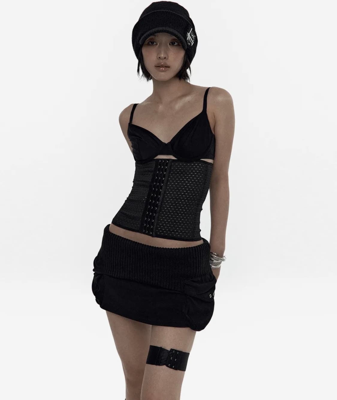 카시코 Knit Micro Skirt Black 상품이미지1