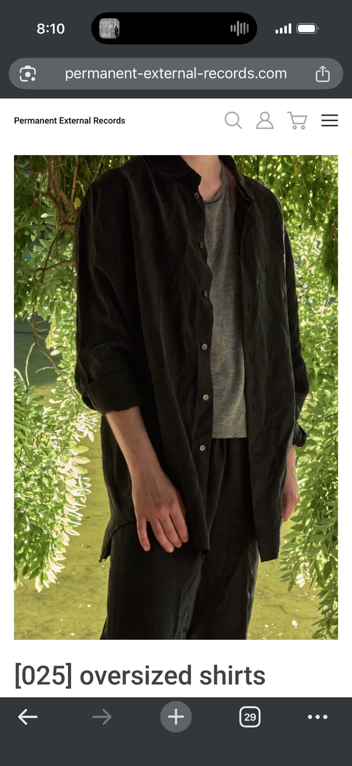 머듈 오버사이즈 셔츠 상품이미지1