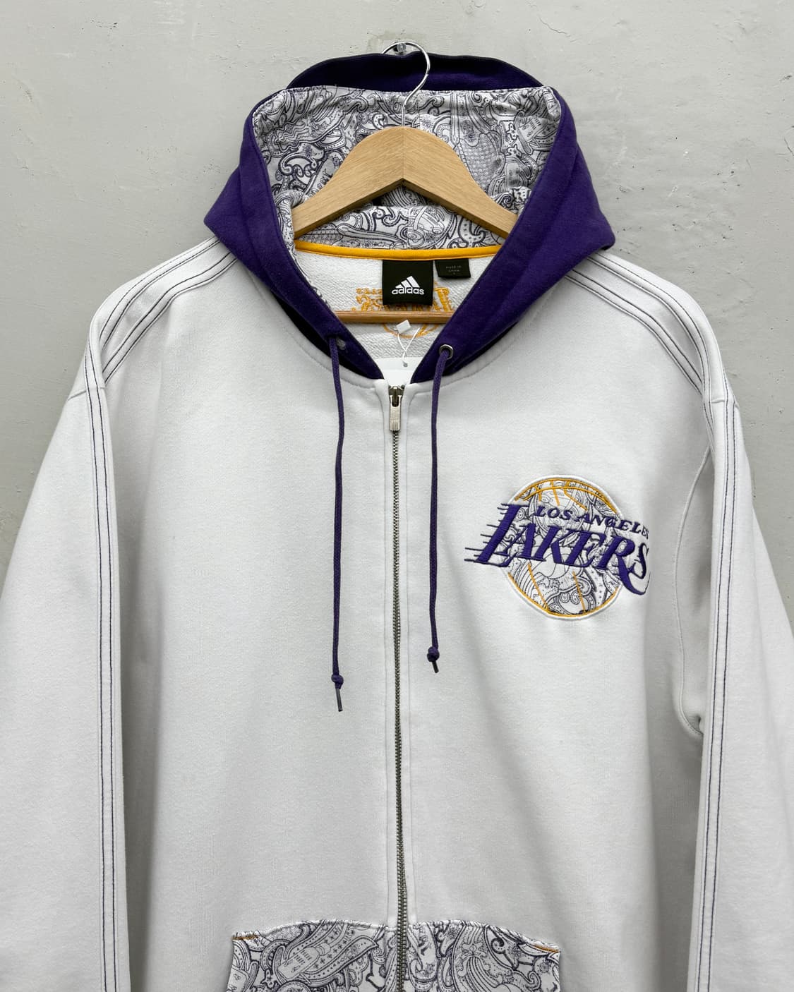 아디다스 LA Lakers 스웻 후드집업 상품이미지2