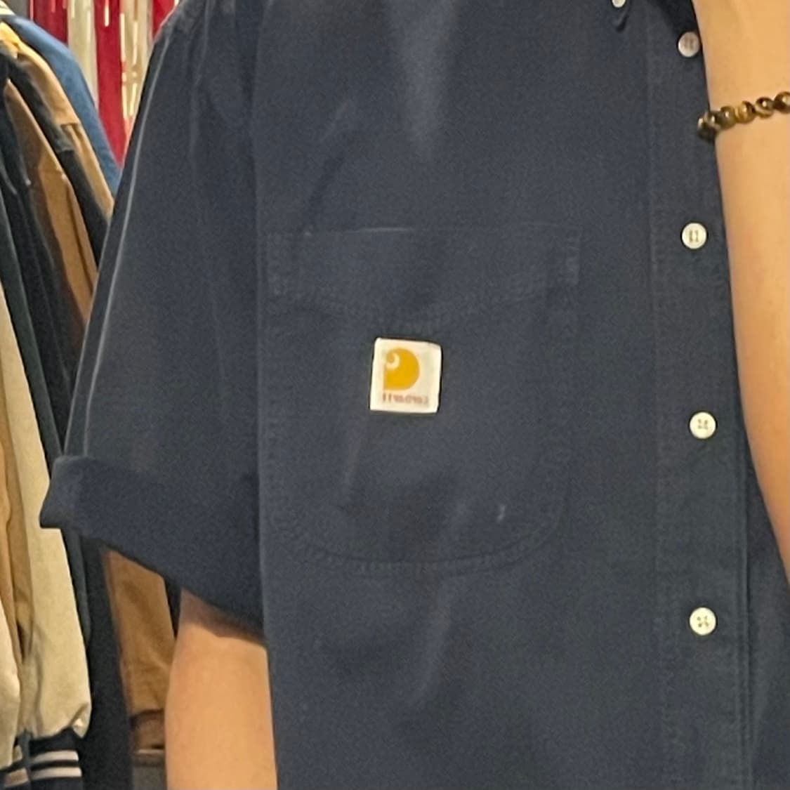 [IM] carhartt 칼하트 네이비 반팔셔츠 상품이미지6
