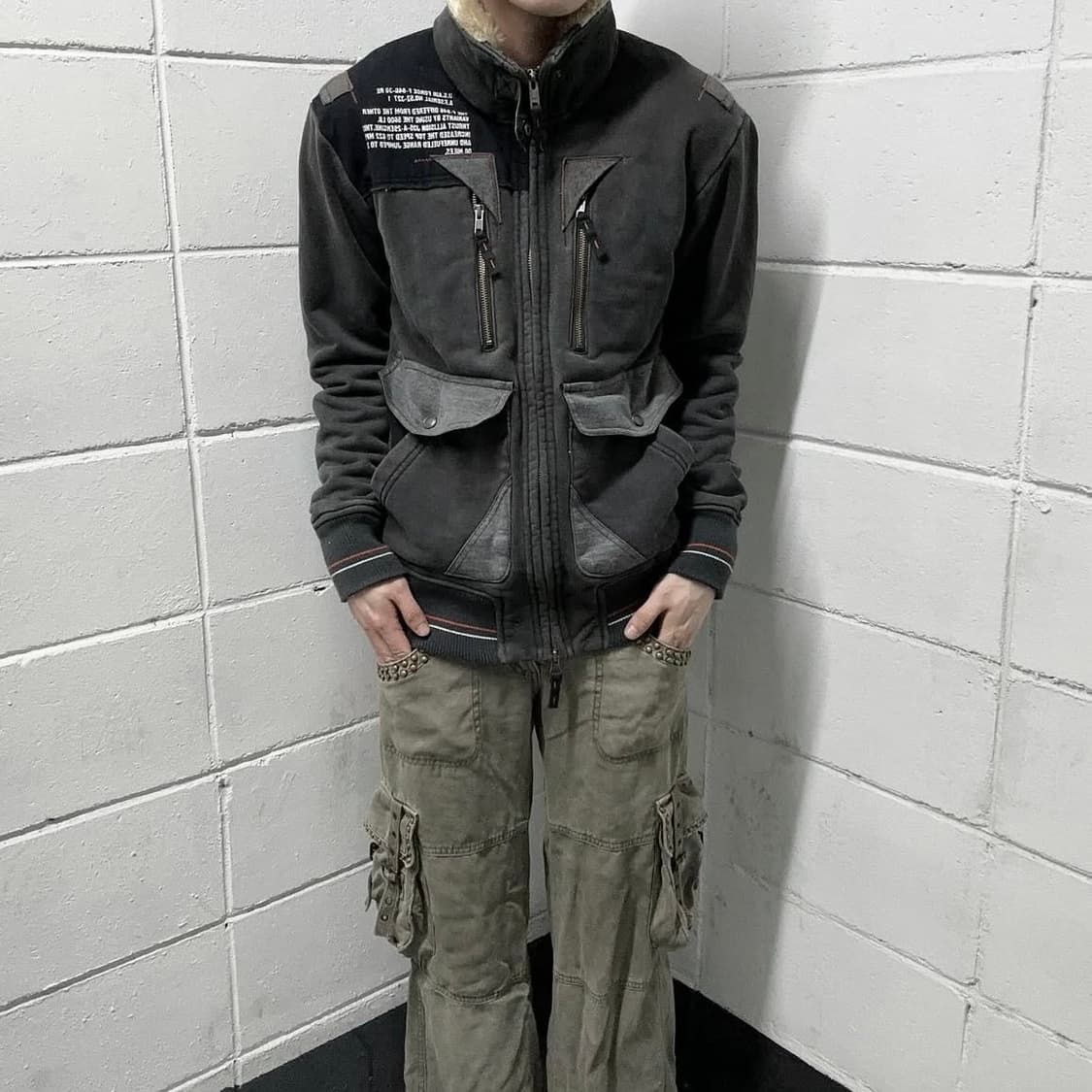 Avirex grunge flight fur jacket 상품이미지3