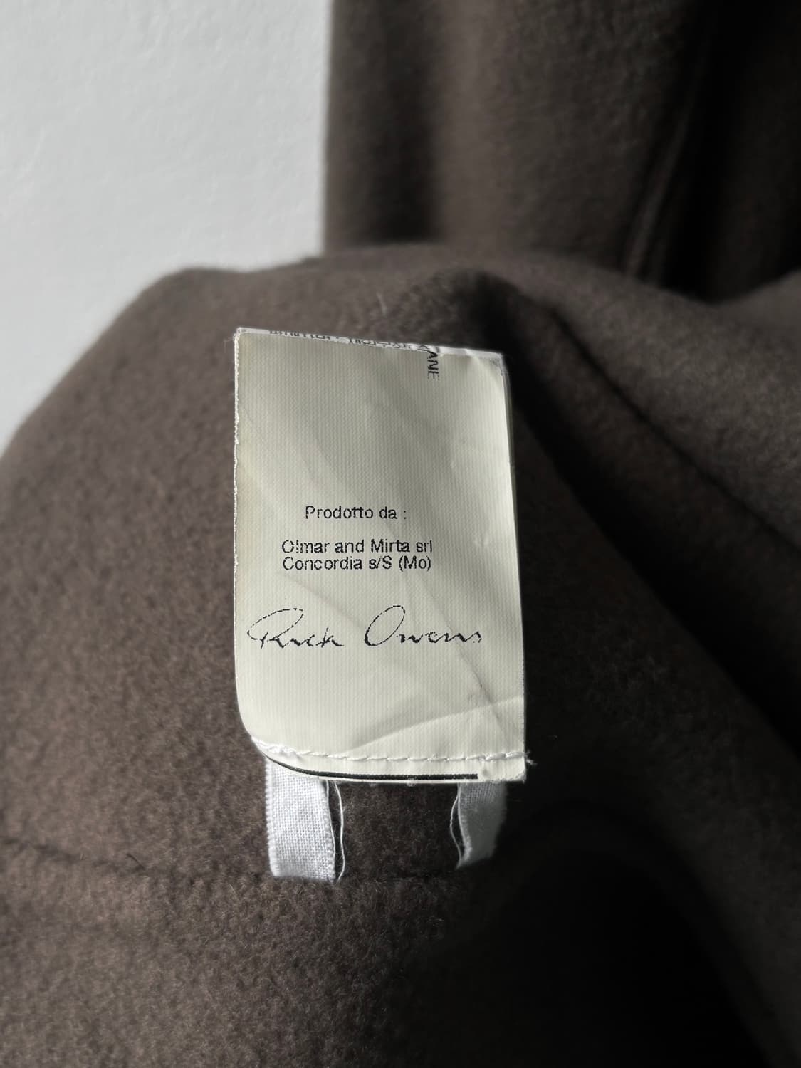 릭오웬스 드레이프 캐시미어 코트 상품이미지10