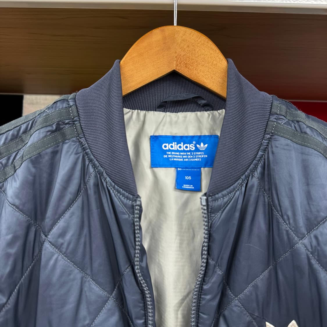 아디다스 삼선 퀼팅 자켓 (XL)   상품이미지4