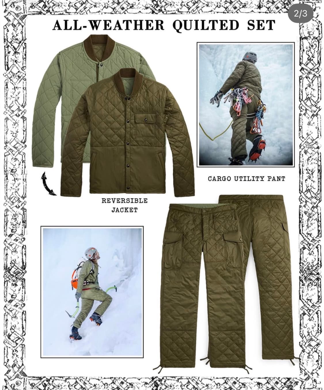 더블알엘 리버시블 퀼트 라이너 M 상품이미지2