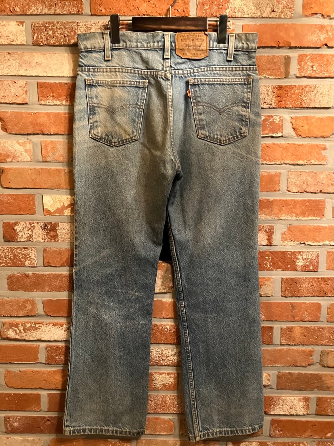 90s USA 빈티지 리바이스 517 오렌지탭 부츠컷 데님 팬츠 상품이미지5