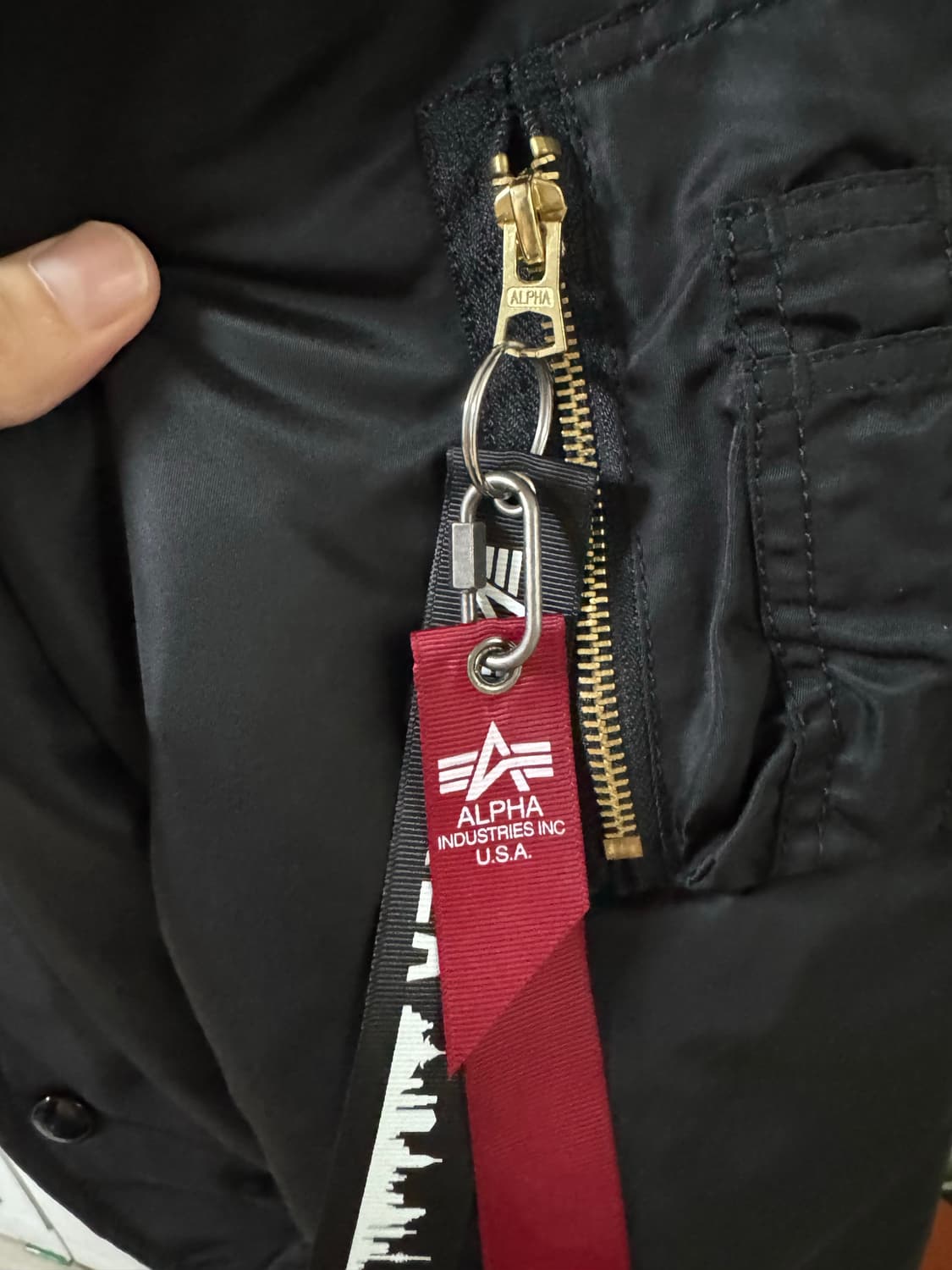 알파인더스트리 ma-1 블랙 XL 상품이미지4