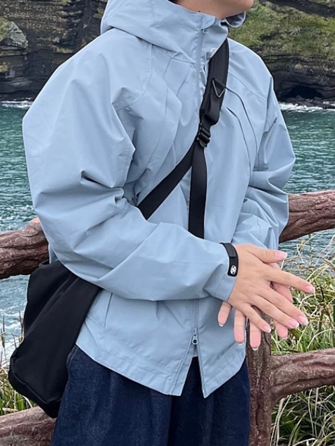 산산기어 윈드블록 자켓 스카이블루 상품이미지3