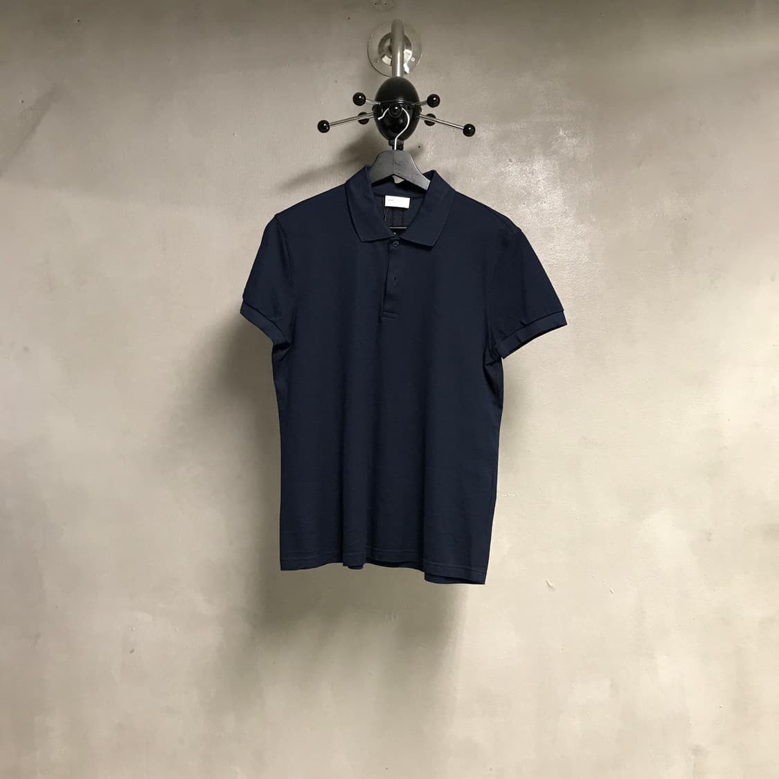 YSL 생로랑 PK 반팔 카라티 네이비 M 상품이미지1