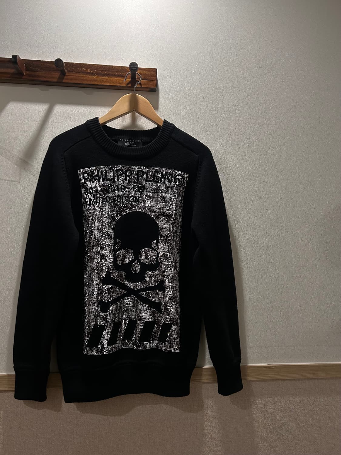 필립플레인 2018 FW 리미티드 블랙 니트 110 상품이미지1