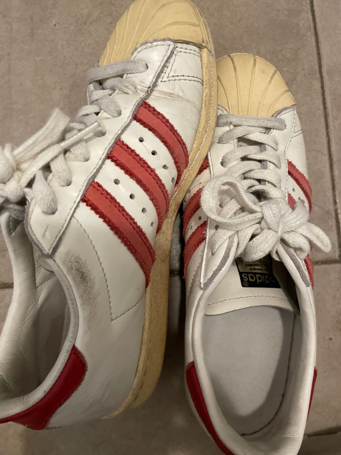 아디다스 슈퍼스타 핑크 빈티지 230 225 신발 운동화 스니커즈 상품이미지1