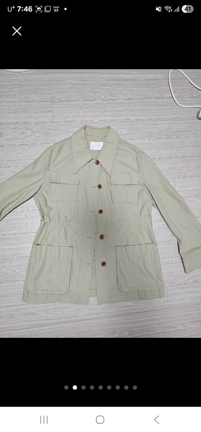 프론트로우 오버핏 사파리 자켓 xs 상품이미지2