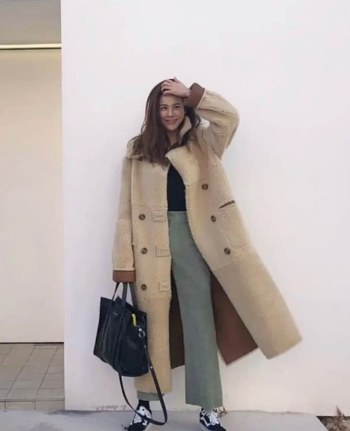 차정원착용 인스턴트펑크 리버시블 롱무스탕1Size (정가198만원) 상품이미지6