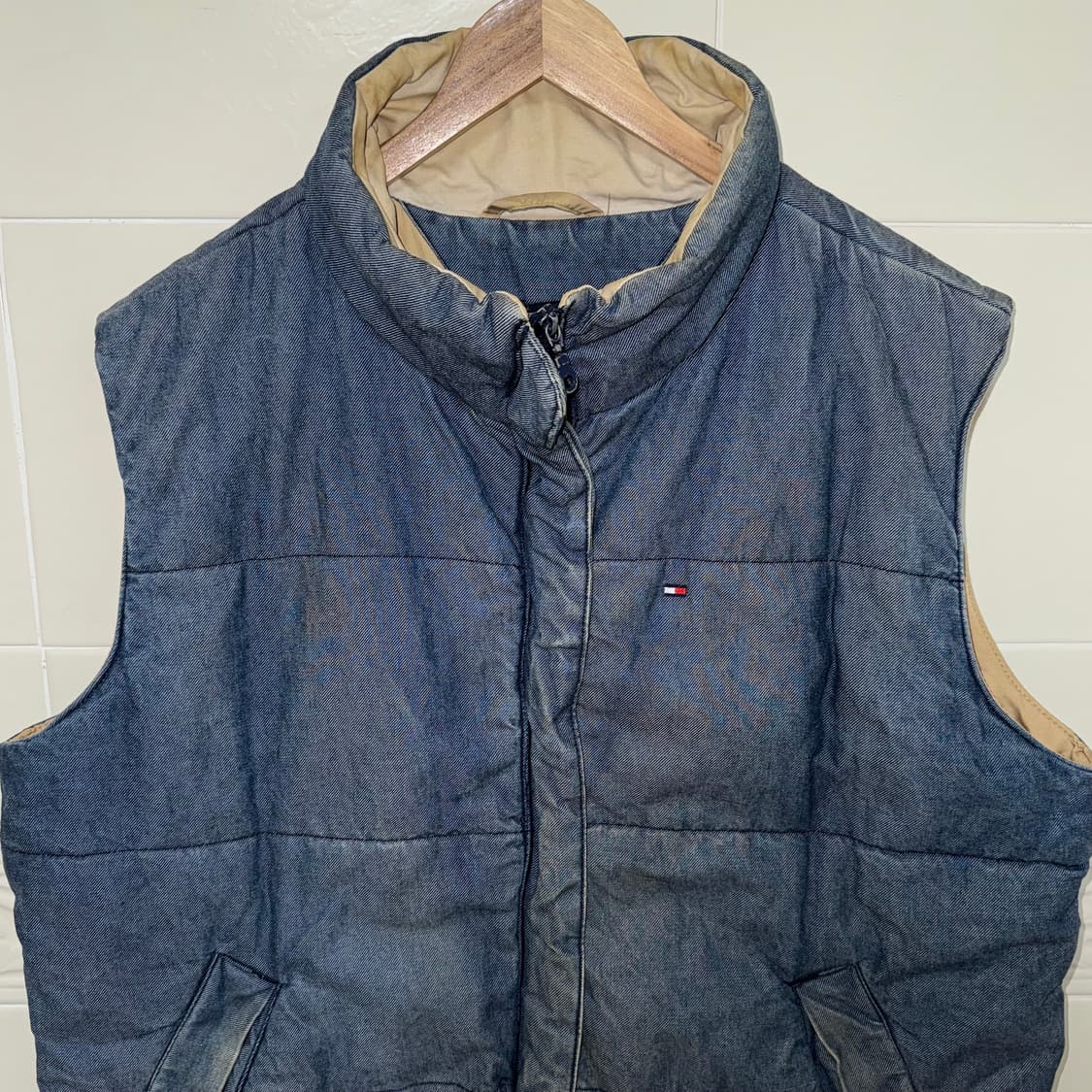 90s 타미힐피거 데님 베스트 (L)  상품이미지2
