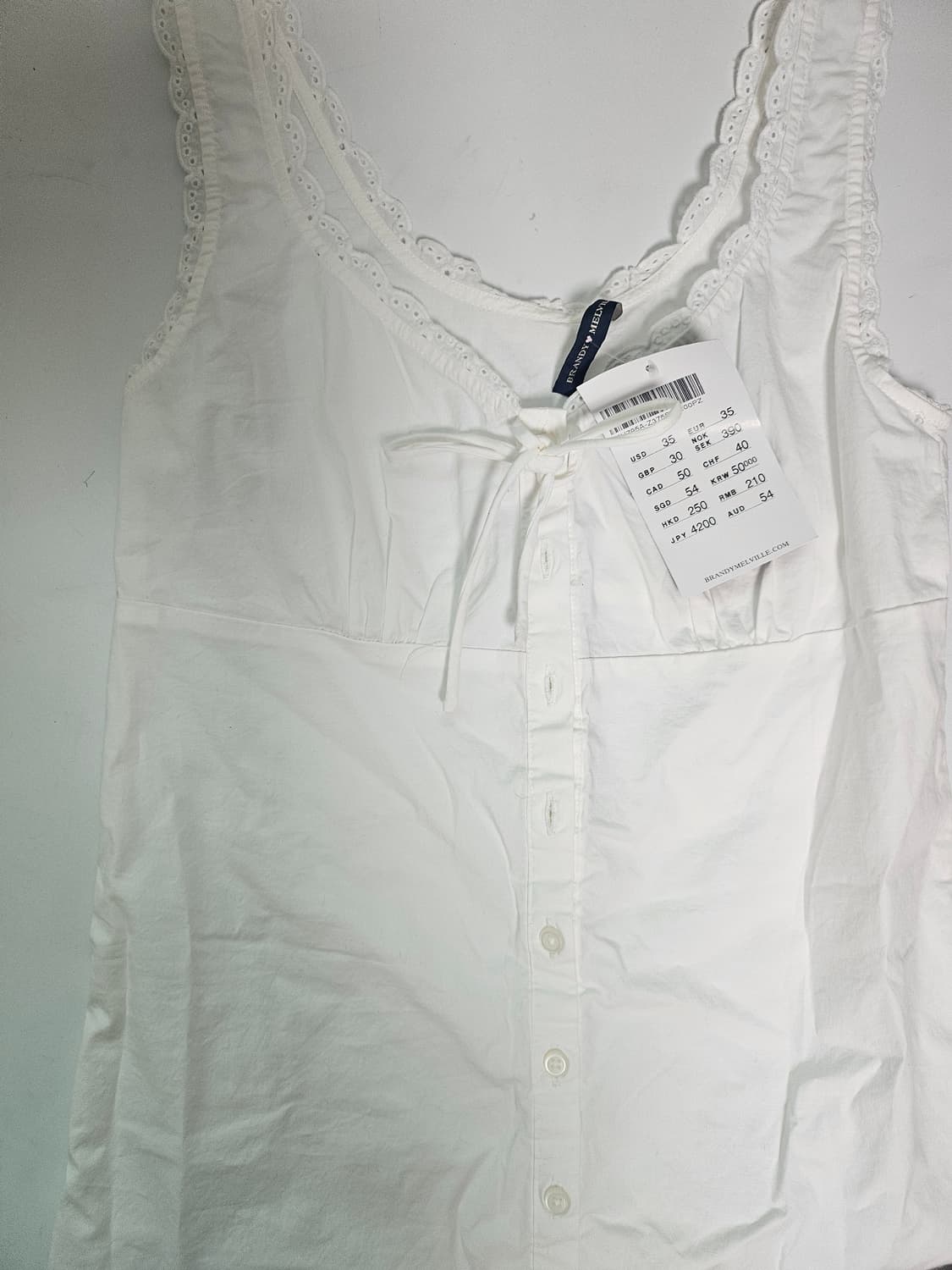 브랜디멜빌 화이트 셔츠 미니 원피스 블라우스  상품이미지2