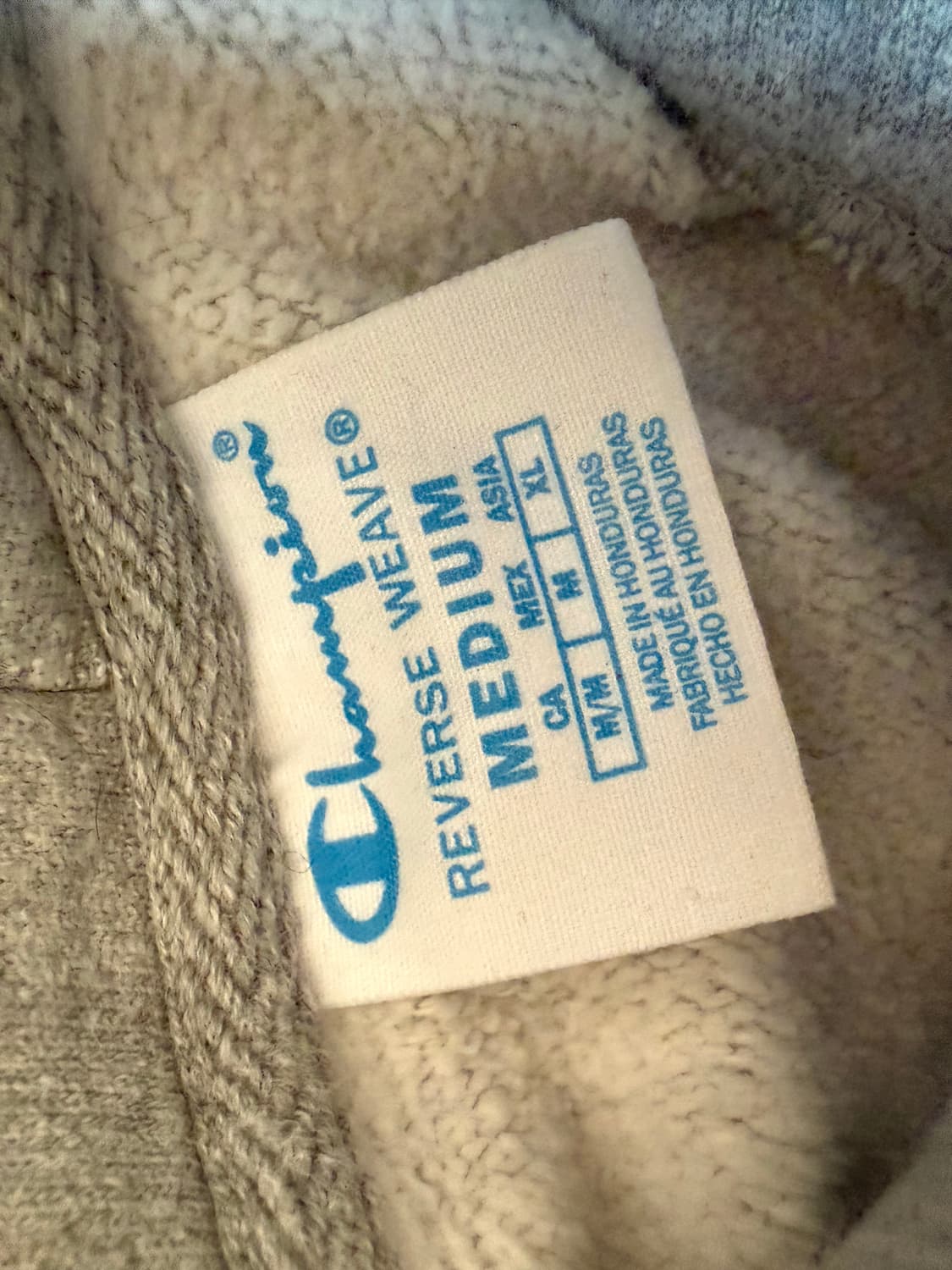 챔피온 리버스 위브 후드티 XL 회색 상품이미지2