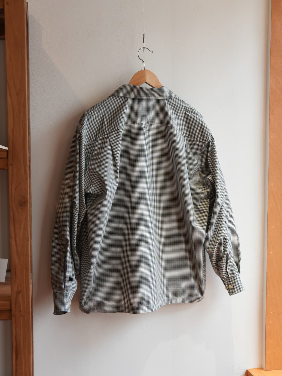 다이와피어39 테크 뉴 앵글러스 오픈카라 깅엄체크 셔츠 상품이미지2