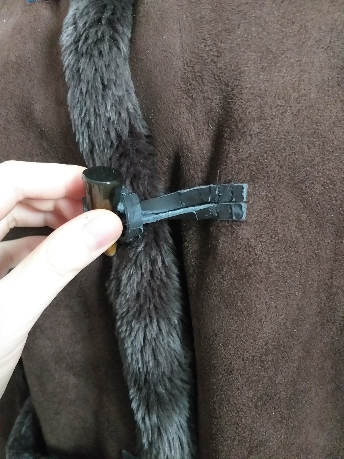 빈티지 퍼코트 라떼오네히메갸루 로맨틱 핀터깔 그런지페어리 긱시크 공겜여주 상품이미지3