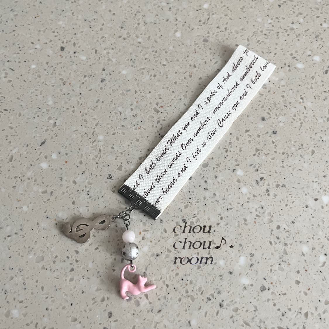 리본 펜던트 책갈피 ⊰meow melody⊱ bookmark 상품이미지3