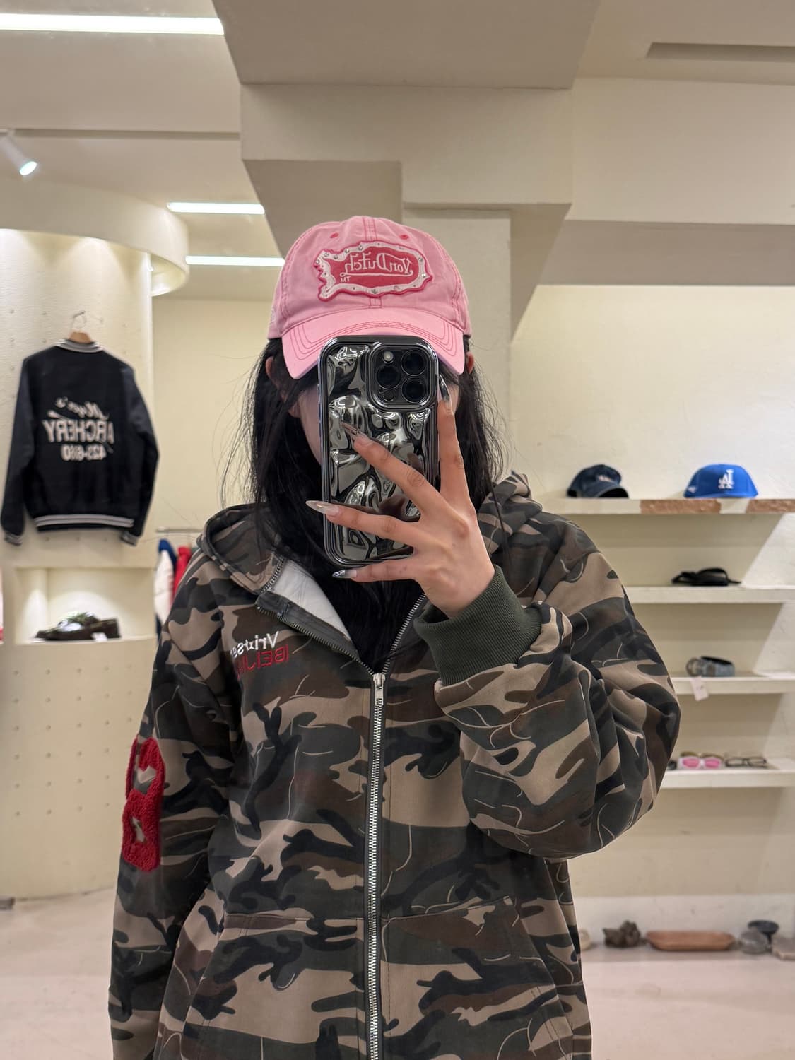 본더치 핑크 로고 볼캡 U1016 상품이미지1