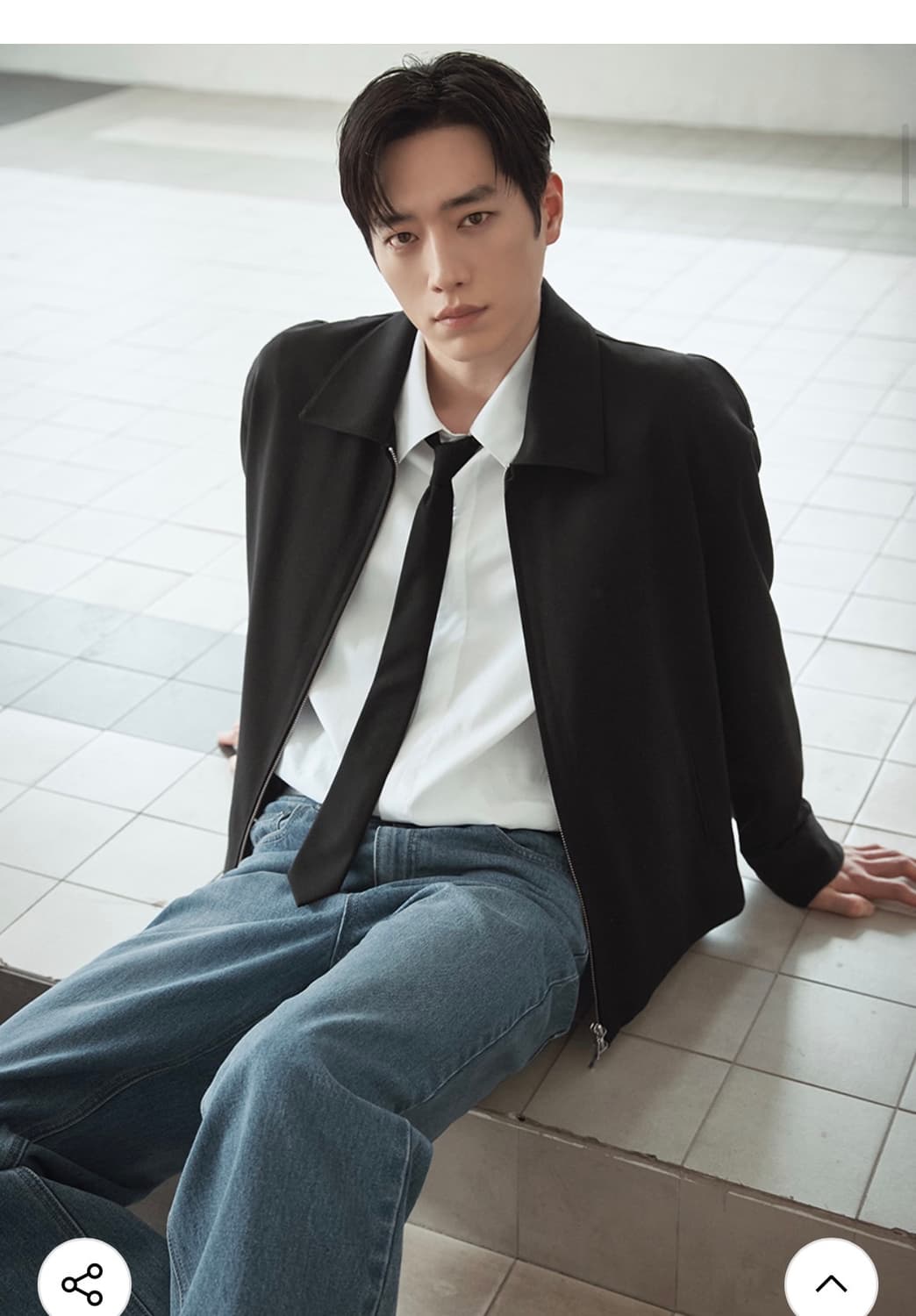 (L) 드로우핏 오버사이즈 히든 미니멀 셔츠 [WHITE] 판매 상품이미지2