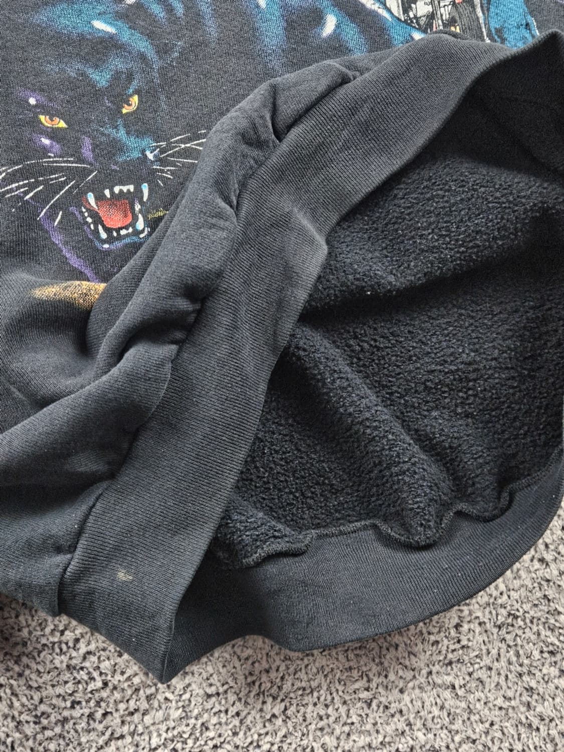 1991 할리데이비슨 나이트 스토커 맨투맨 스웻 셔츠(M추정)/10955 상품이미지10