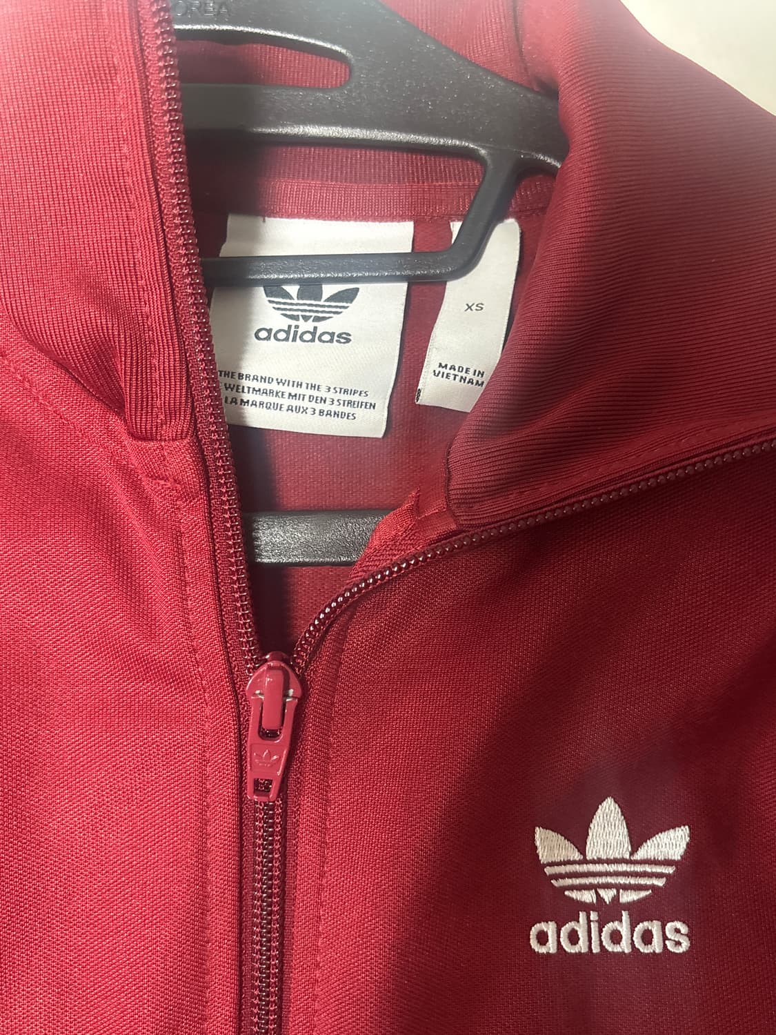 아디다스 버건디 져지 Xs 상품이미지2